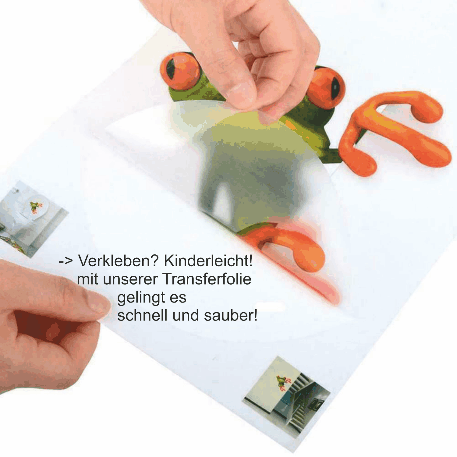 Transferfolie Verklebehilfe